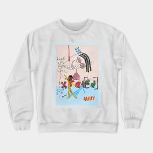 x rat ed | dream by tyler tilley pop art surreal cartoon disaster Crewneck Sweatshirt